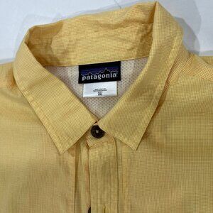 Patagonia Shirt Mens 2XL Sol Patrol II Fishing Hiking Drifter Yellow Vented